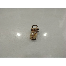 Бігунок сумковий без фіксатора на металеву блискавку No5 без пулера золото