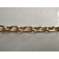 Ланцюжок сумковий якорний алюмінієвий золото ширина зовнішній 22 мм, висота зовнішня 14 мм, товщина 4 мм