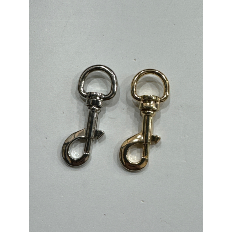 Карабін сумковий 15 мм вушко, довжина карабіна 55 мм.