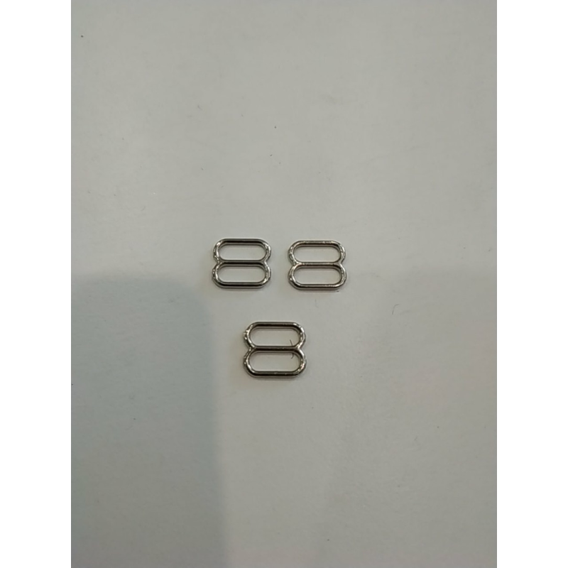 Регулятор для бретелей 8 мм, метал, нікель Регулятор для бретелей 8 мм, метал, нікель