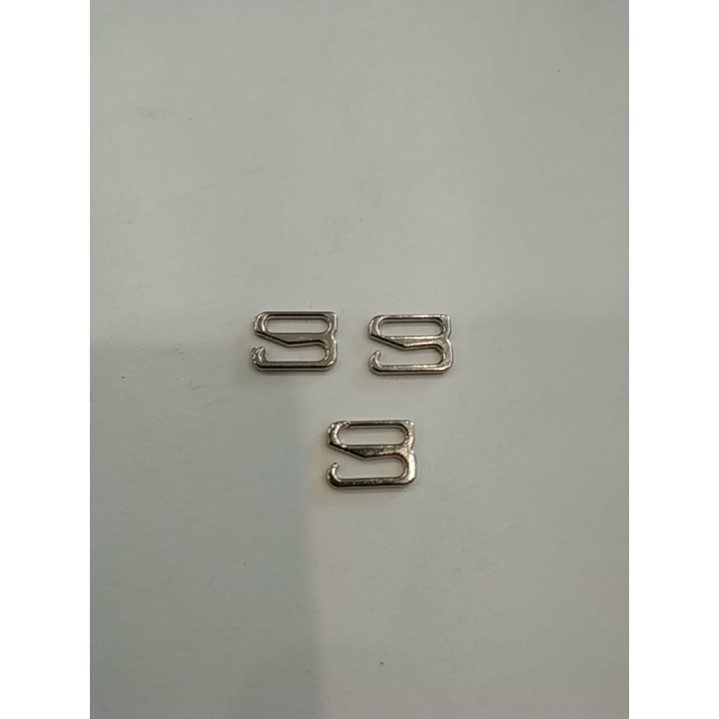 Гачок для бретелей 8 мм, метал, нікель Гачок для бретелей 8 мм, метал, нікель