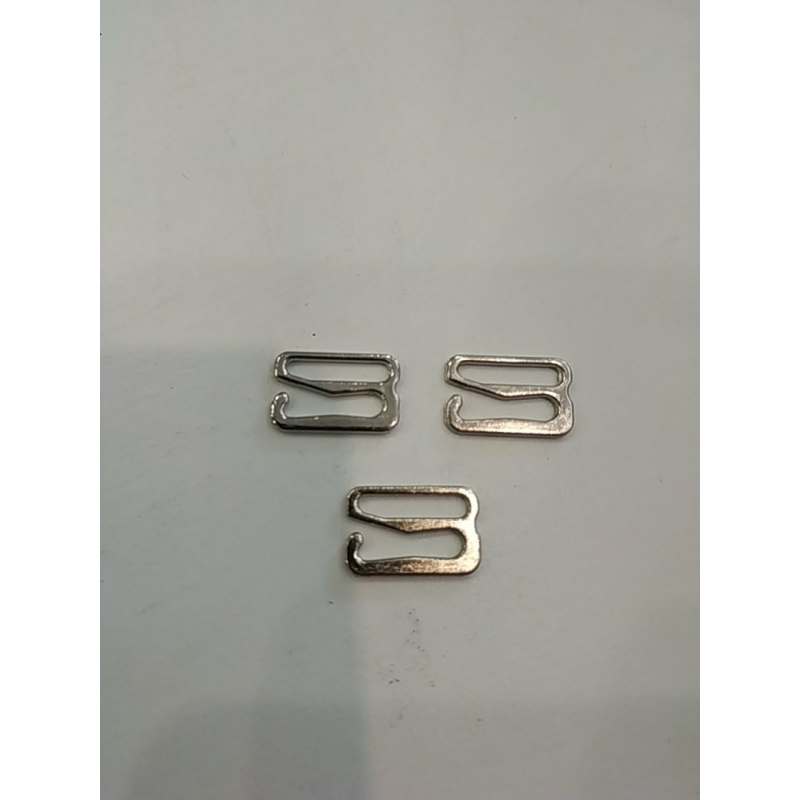 Гачок для бретелей 12 мм, метал, нікель