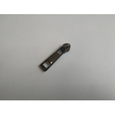 Бігунок сумковий без фіксатора на спіральну блискавку No7 Блек нікель