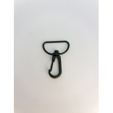 Карабін 25 мм ширина вушка, довжина карабіна 40 мм чорний матовий