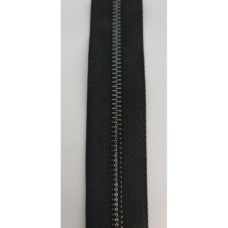 Застібка-блискавка на метраж метал No3 чорний нікель