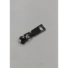 Бігунок сумковий без фіксатора на металеву блискавку No5 чорний нікель