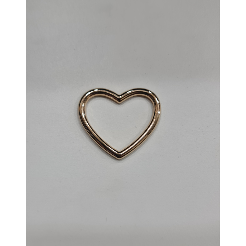 Серце лите прикраса маленький колір золото