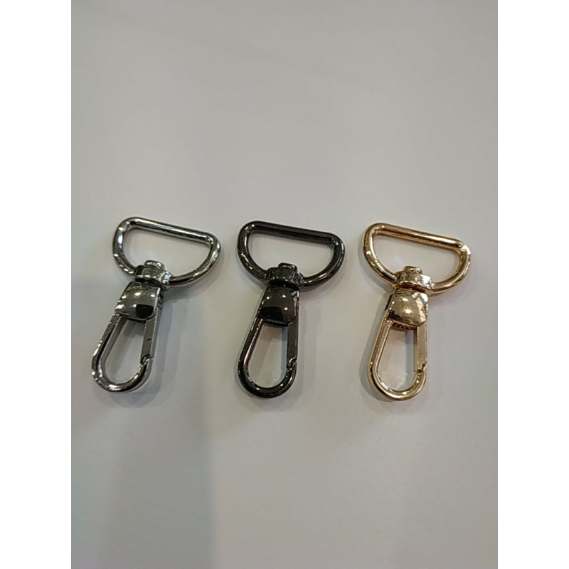 Карабін 20 мм ширина вушка, довжина карабіна 40 мм Некель