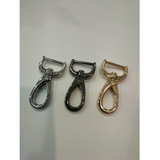 Карабін 20 мм довжина карабіна 50 мм Темний нікель