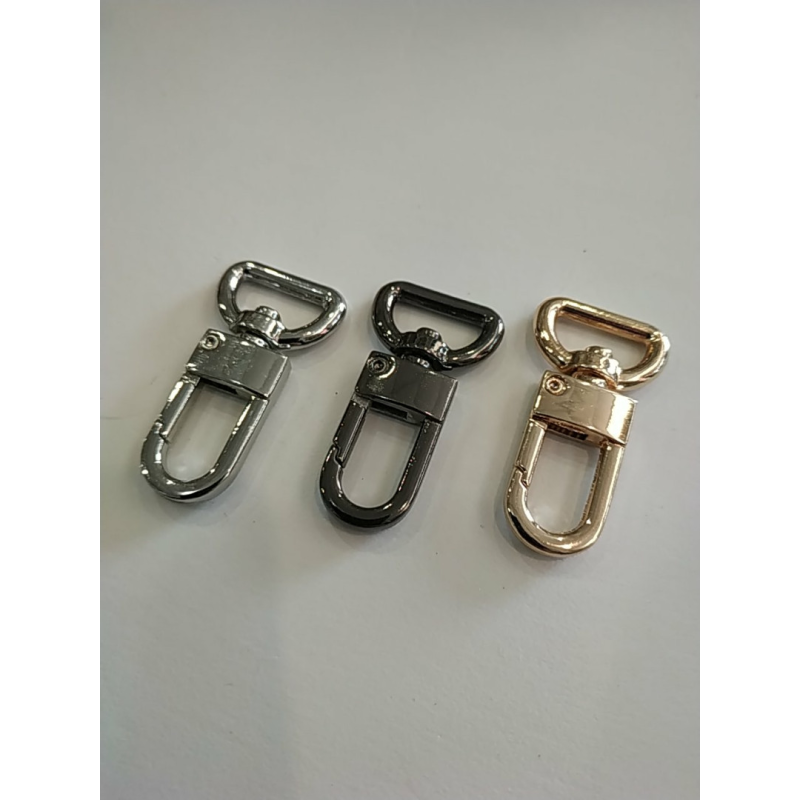 Карабін Луї Вітон 15 мм довжина карабіна 43 мм Нікель