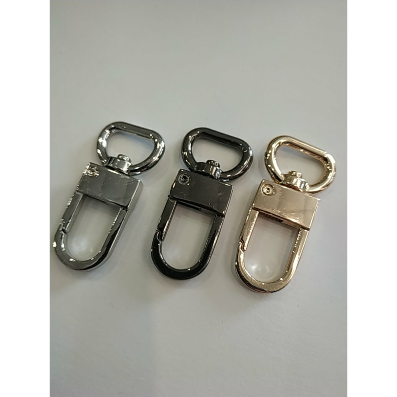 Карабін Луї Вітон 15 мм довжина карабіна 47 мм Нікель