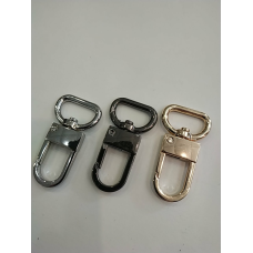 Карабін Луї Вітон 20 мм довжина карабіна 50 мм Темний нокель