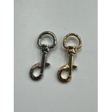 Карабін сумковий 15 мм вушко, довжина карабіна 55 мм. Золото