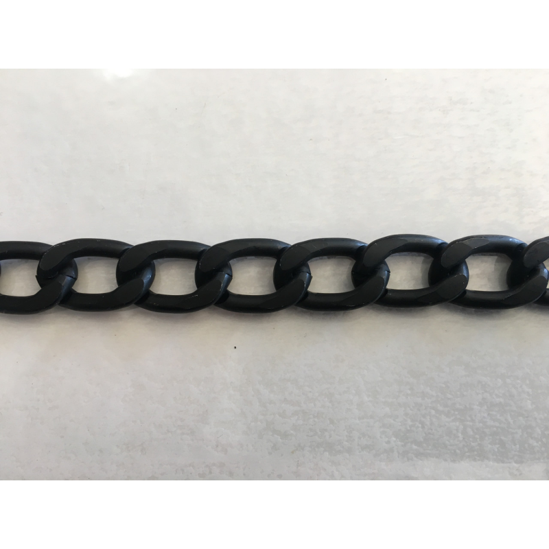 Ланцюжок алюмінієвий чорний матовий 3.6х23х14.6 мм