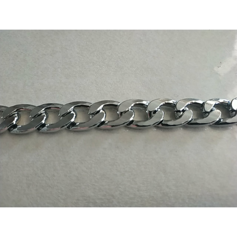 Ланцюжок алюмінієвий нікель Велика товщина прута 3.6 мм ширина 23 мм висота 14.6 мм.