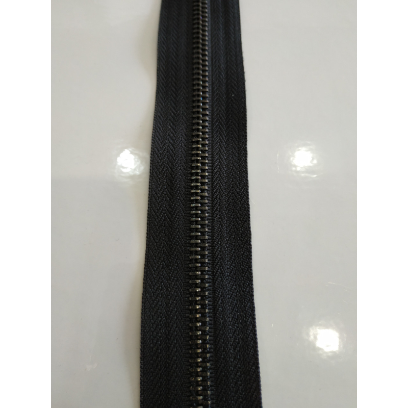 Застібка-блискавка на метраж метал No5 чорний нікель