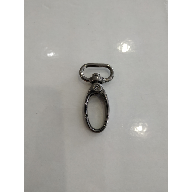 Карабін 15 мм чорний нікель Карабін 15 мм чорний нікель