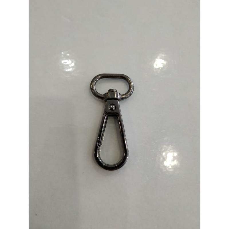 Карабін 15 мм чорний нікель Карабін 15 мм чорний нікель