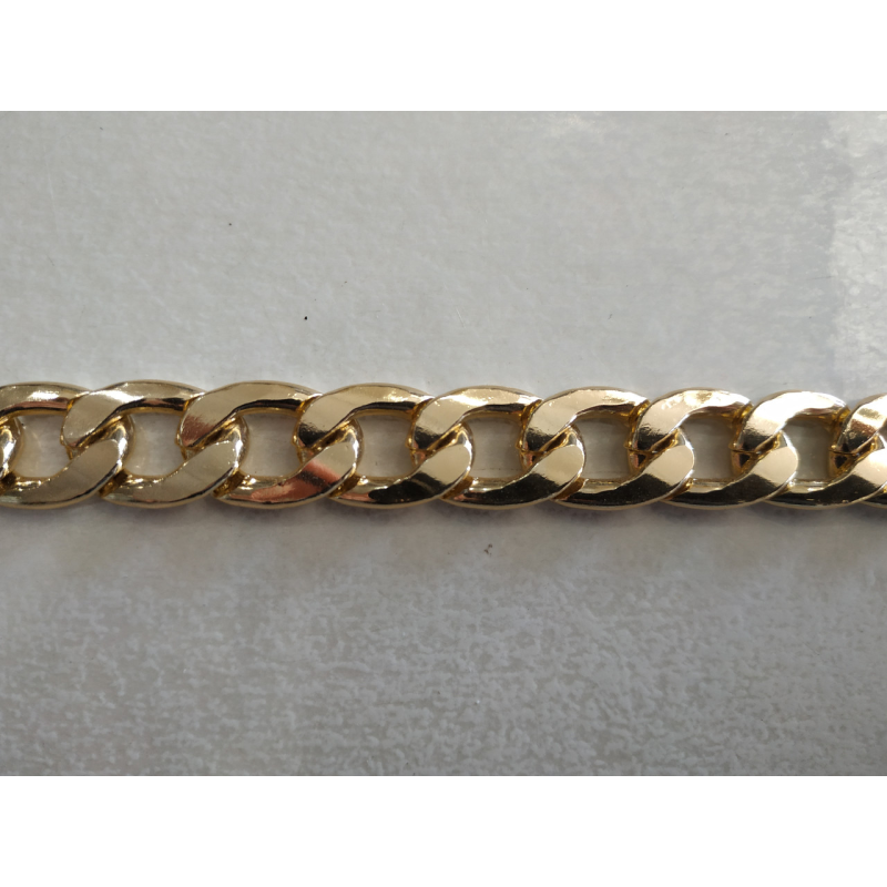 Ланцюжок алюмінієвий золото 3.6х23х14.6 мм Ланцюжок алюмінієвий золото 3.6х23х14.6 мм