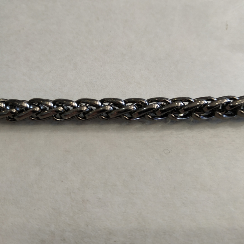 Ланцюжок металева Фурла товщина 5,3 мм чорний нікель