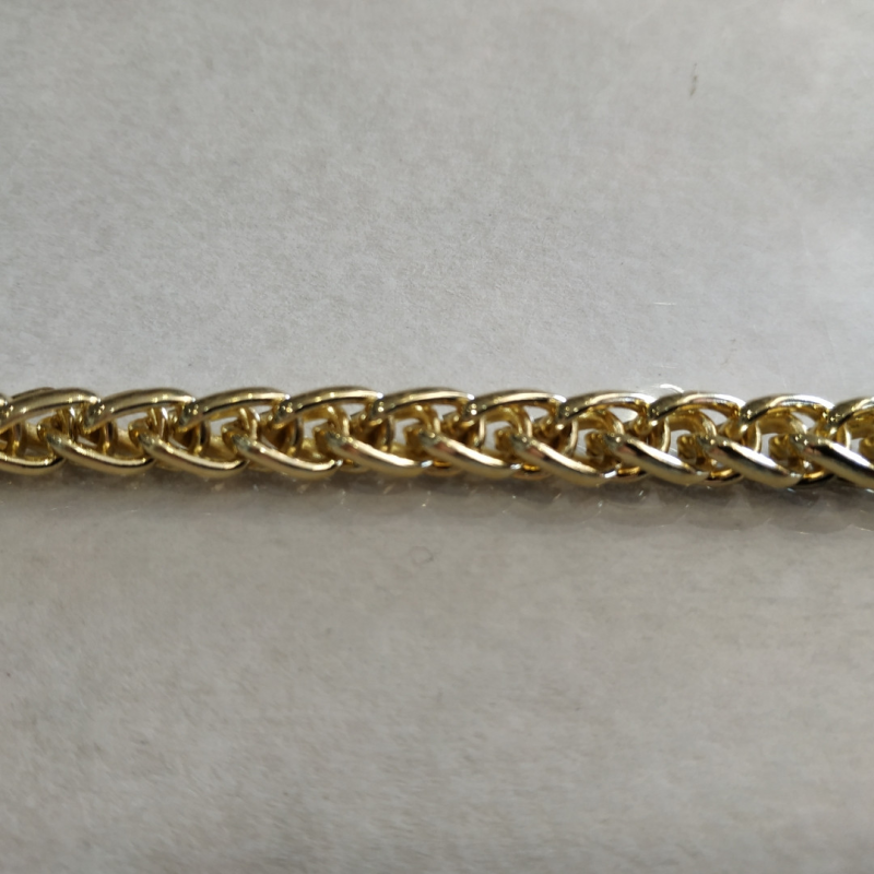 Ланцюжок металева Фурла товщина 5,3 мм світле золото